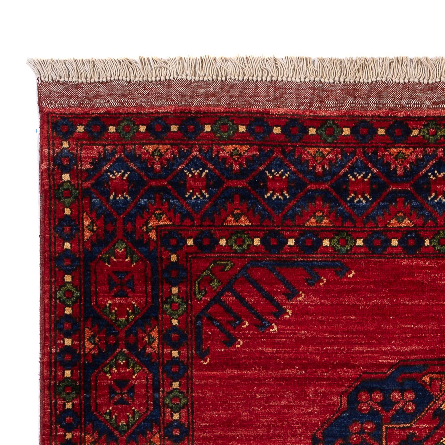 Tapis afghan - 188 x 123 cm - rouge