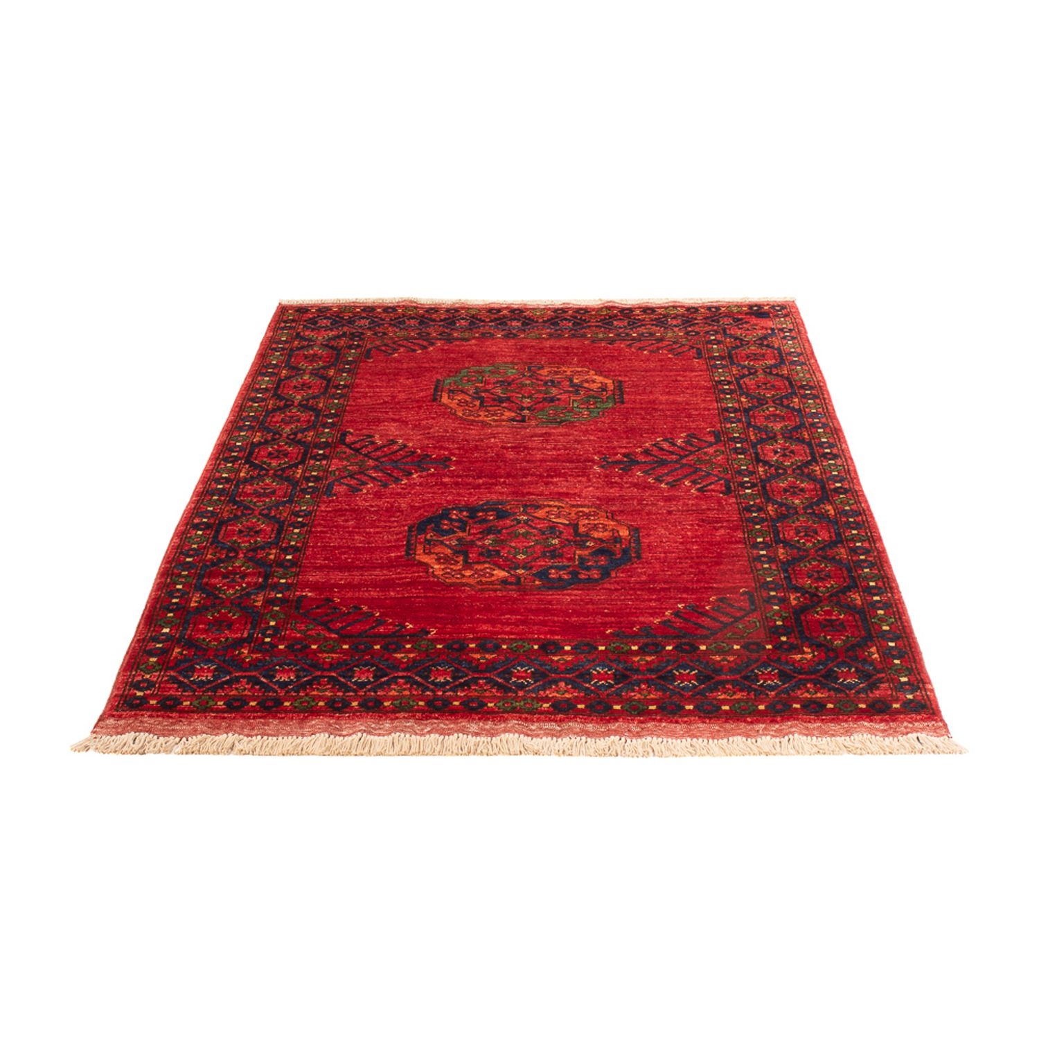 Tapis afghan - 188 x 123 cm - rouge