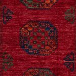 Tapis afghan - 182 x 122 cm - rouge