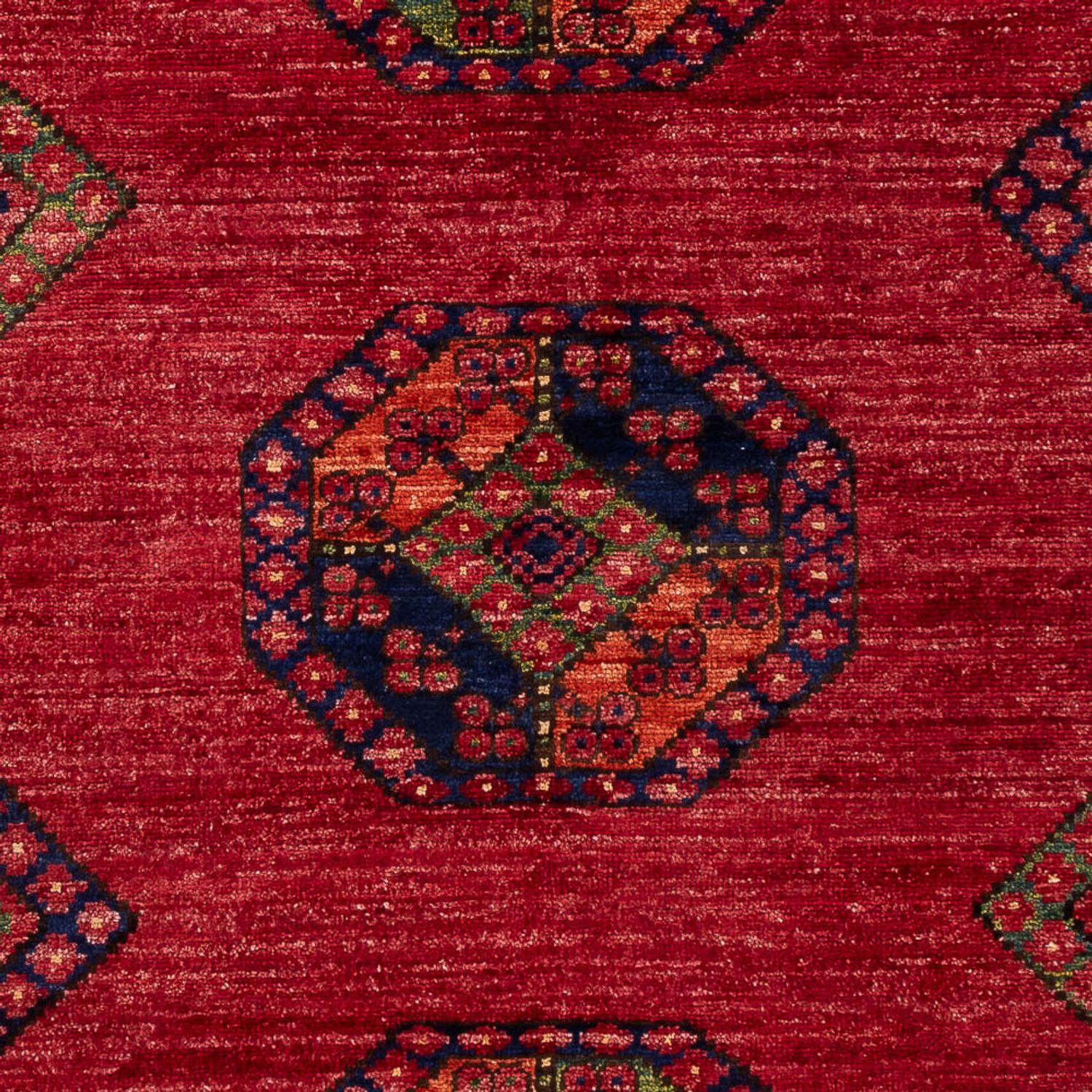 Tapis afghan - 180 x 121 cm - rouge