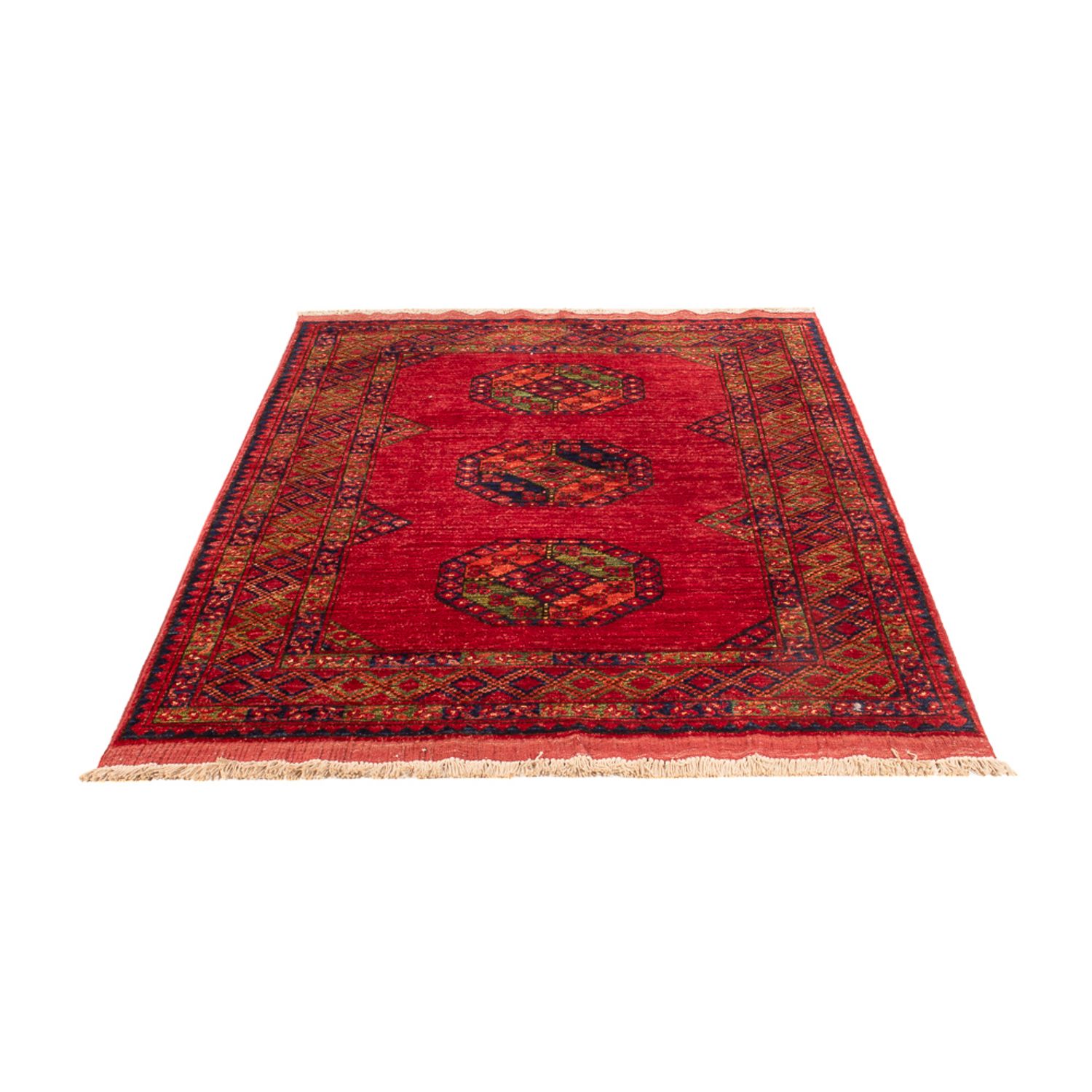 Tapis afghan - 180 x 121 cm - rouge