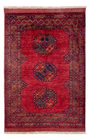 Afghansk teppe - 180 x 124 cm - rød