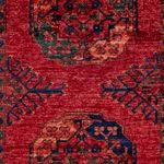 Afghan Teppich - 150 x 100 cm - rot