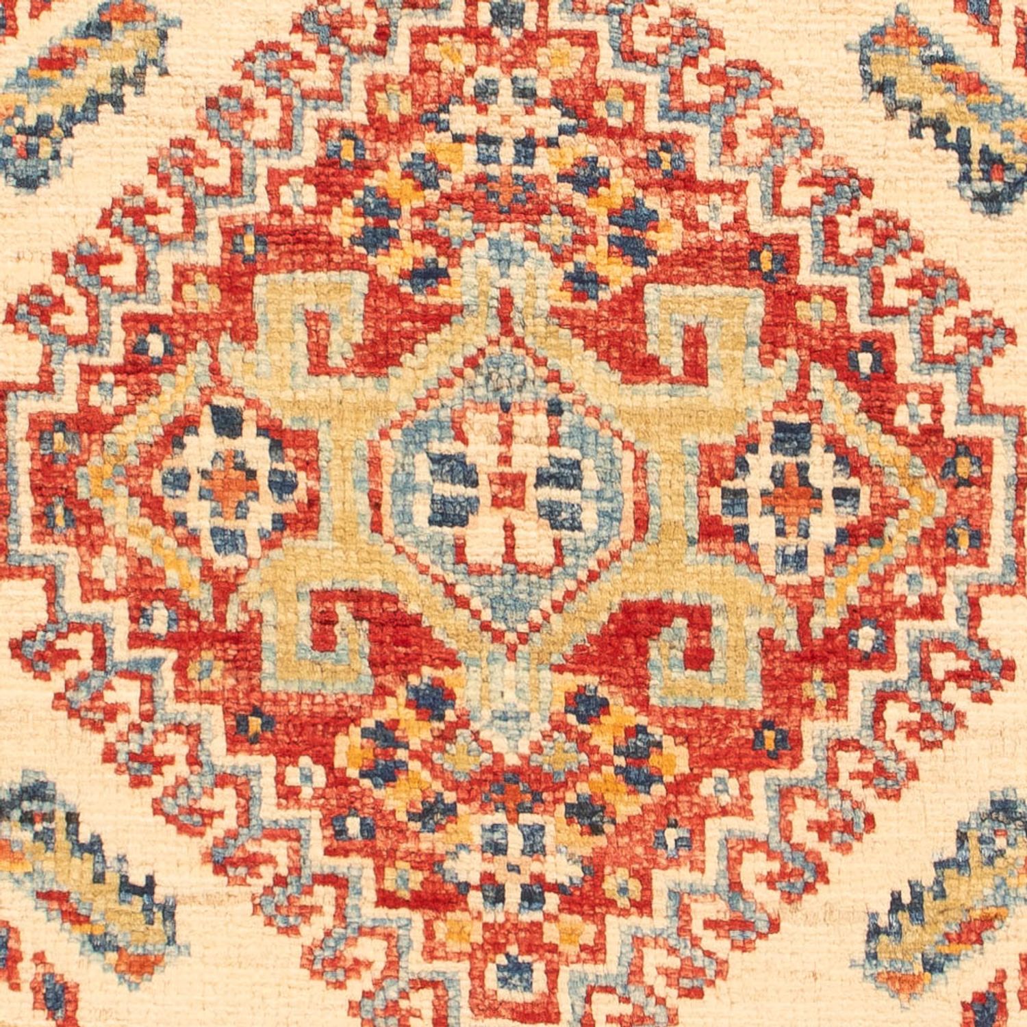 Tapete Ziegler - Kazak - Real - 93 x 57 cm - bege claro