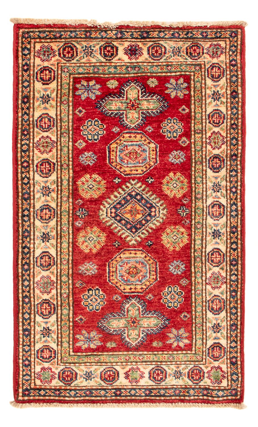 Tapete Ziegler - Kazak - Real - 94 x 58 cm - vermelho