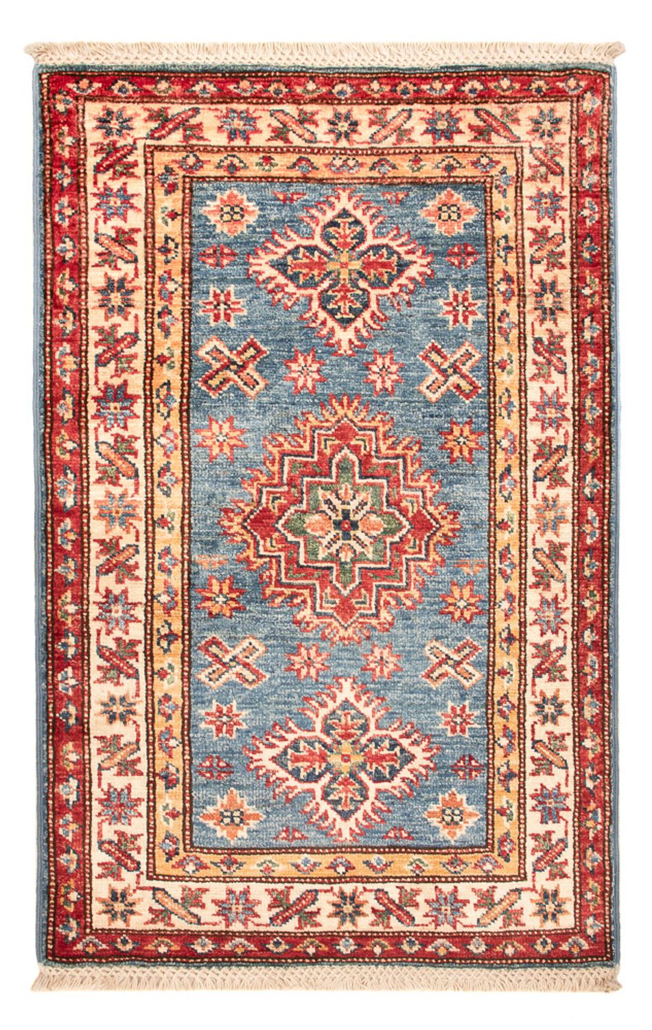 Alfombra Ziegler - Kazak - Real - 94 x 61 cm - azul