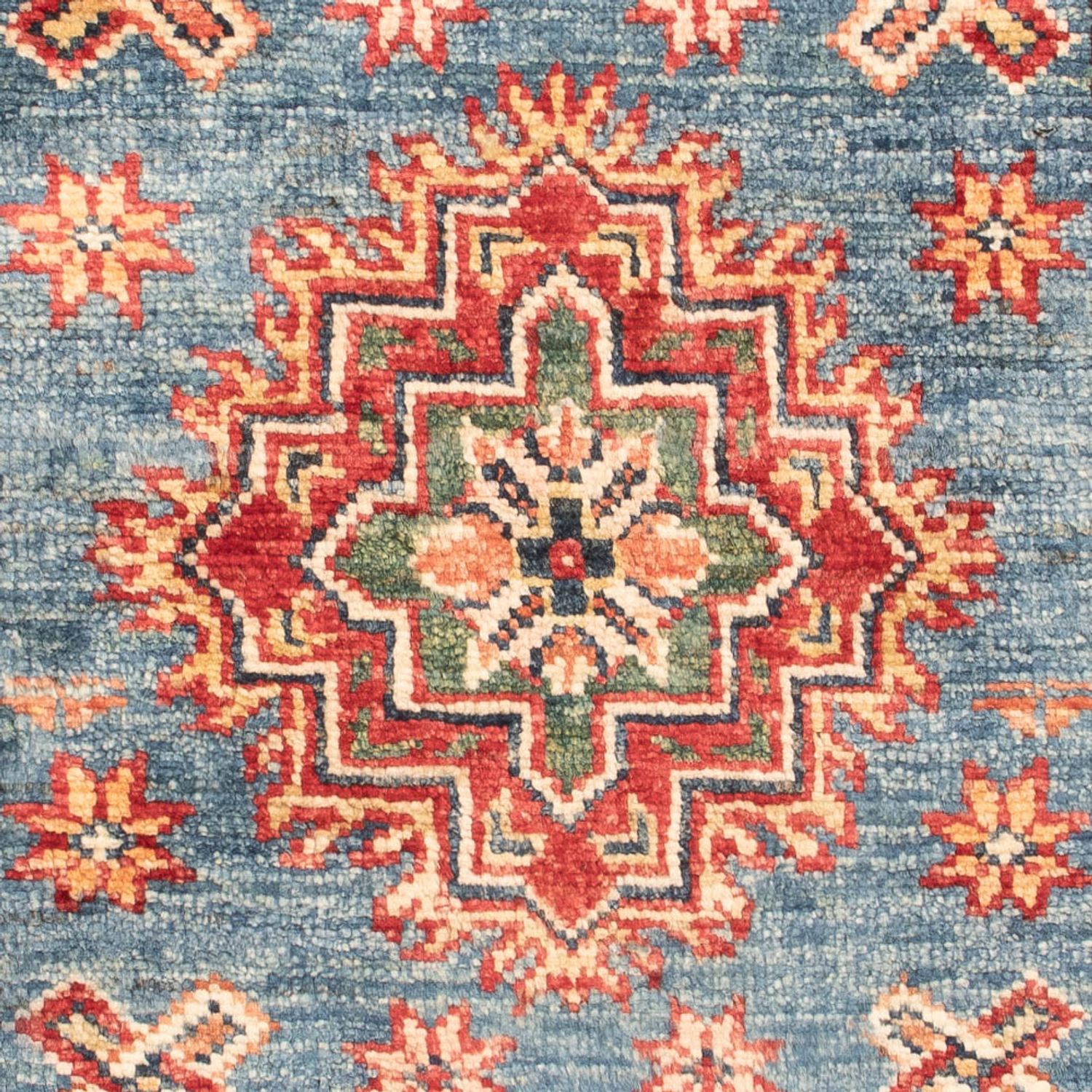 Alfombra Ziegler - Kazak - Real - 94 x 61 cm - azul