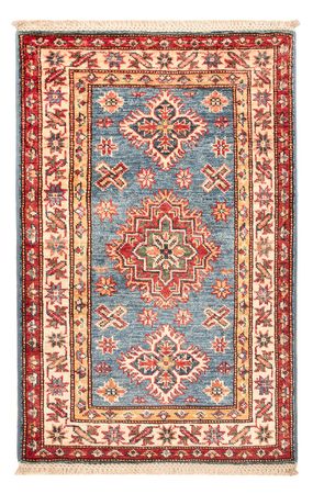 Tapete Ziegler - Kazak - Real - 94 x 61 cm - azul