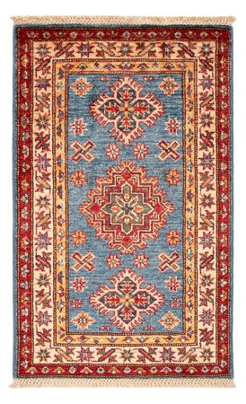 Tapete Ziegler - Kazak - Real - 94 x 58 cm - azul