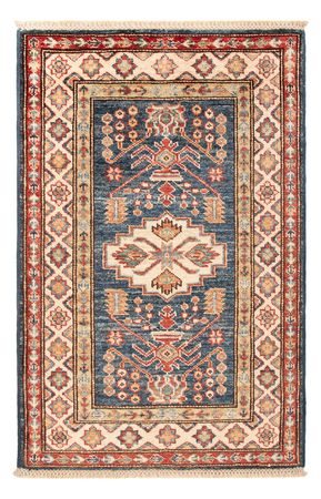 Alfombra Ziegler - Kazak - Real - 95 x 62 cm - azul petróleo