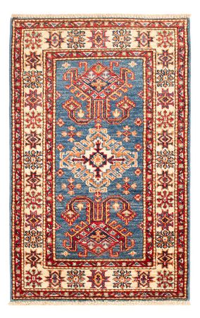 Tapete Ziegler - Kazak - Real - 91 x 56 cm - azul