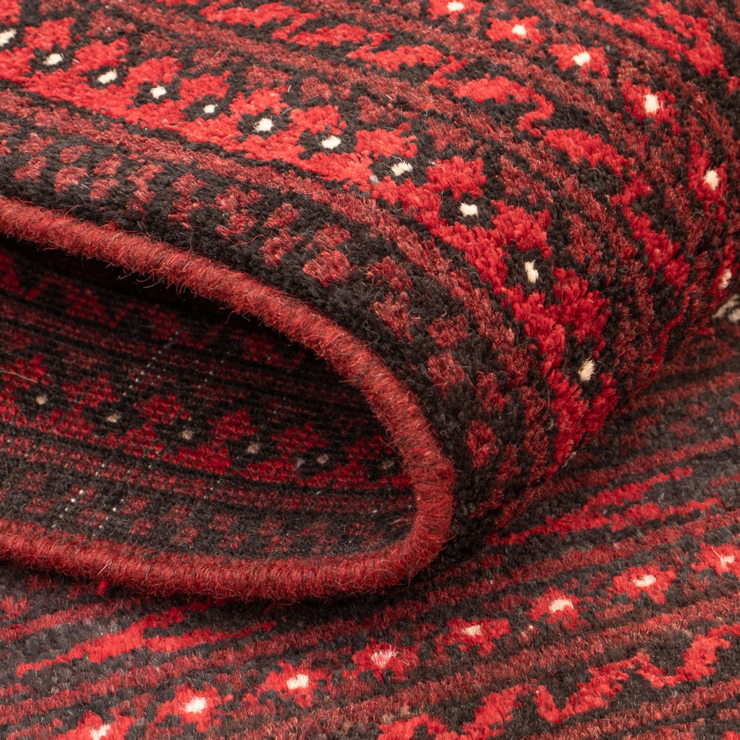 Afghan Teppich - Filpa - 120 x 77 cm - rot