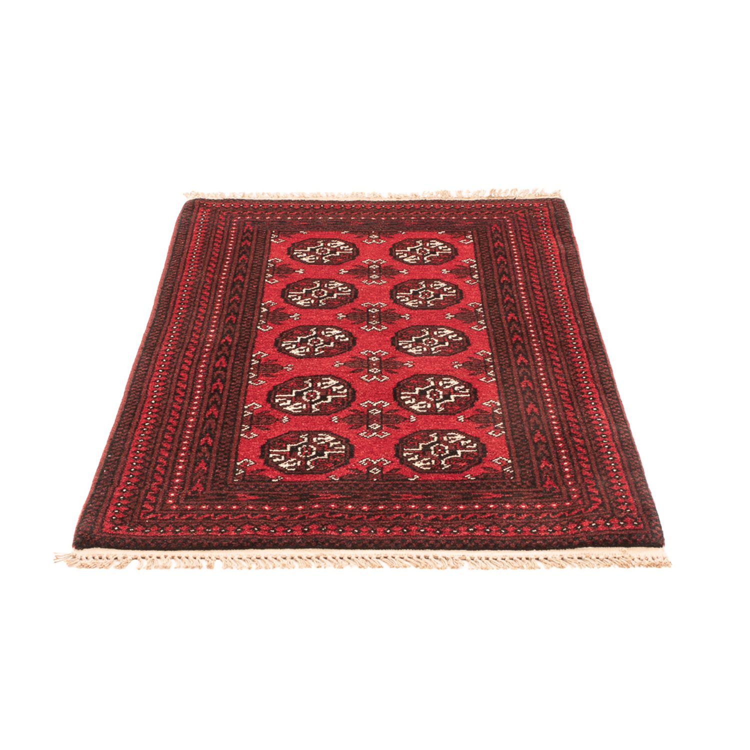 Afghan Teppich - Filpa - 120 x 77 cm - rot