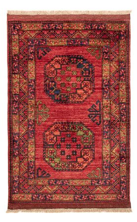 Afghan Teppich - 125 x 82 cm - rot