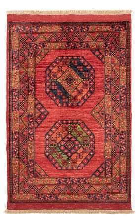 Afghan Teppich - 121 x 81 cm - rot