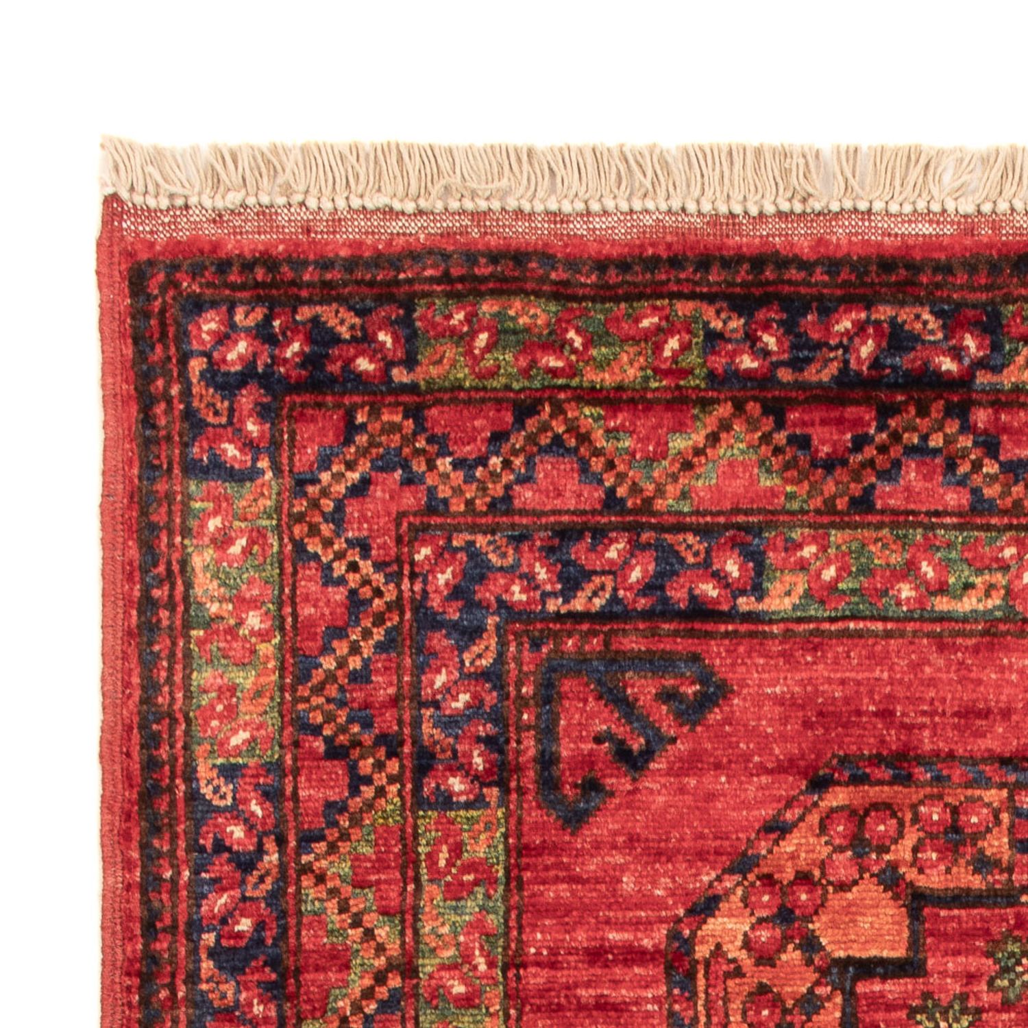 Afghaans tapijt - 126 x 82 cm - rood