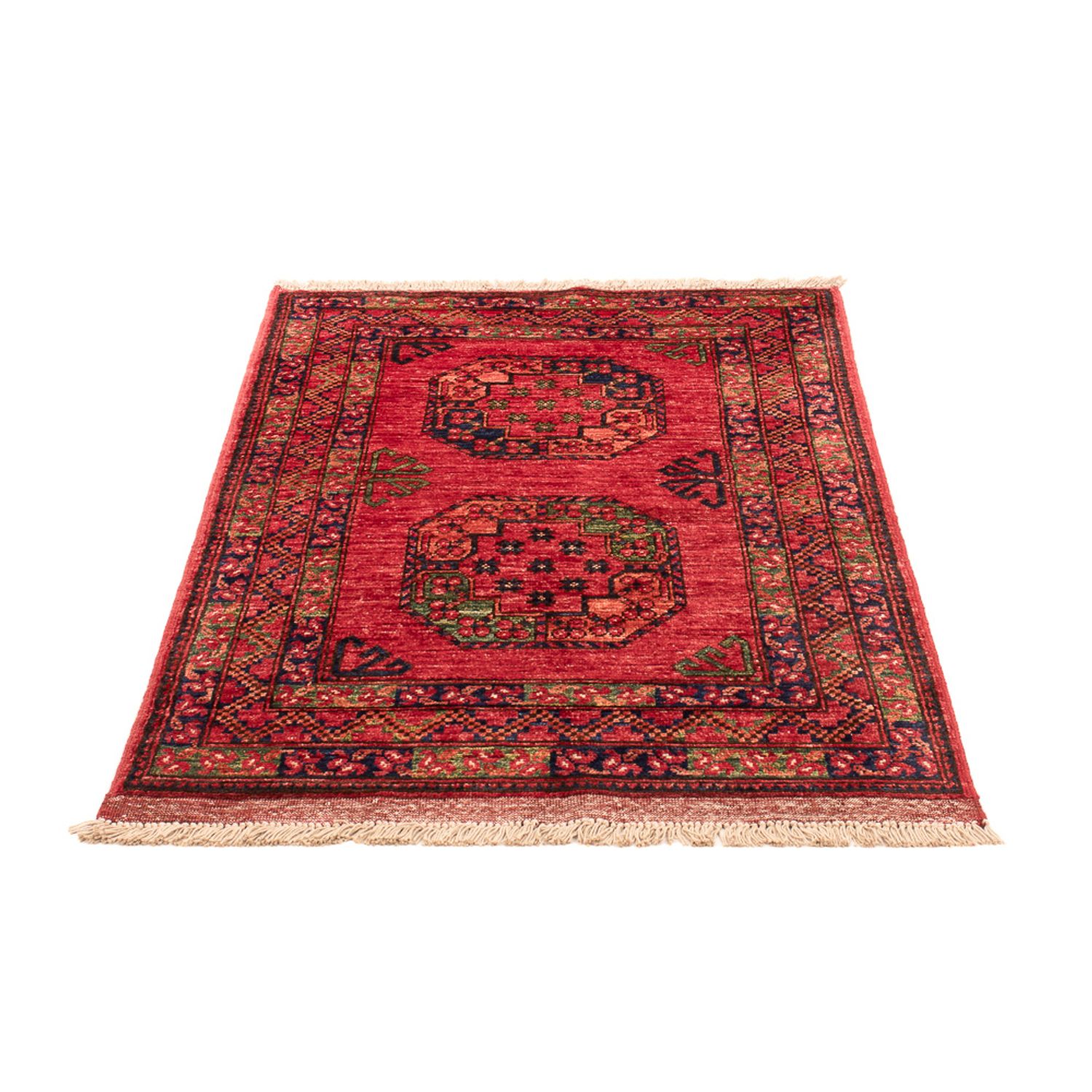 Afghaans tapijt - 126 x 82 cm - rood