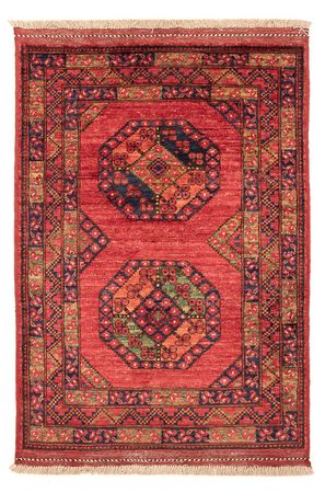 Afghan Teppich - 117 x 81 cm - rot