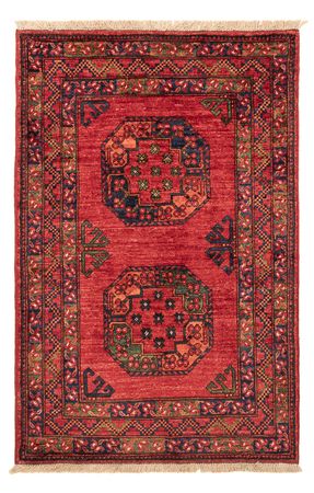 Afghan Teppich - 126 x 84 cm - rot