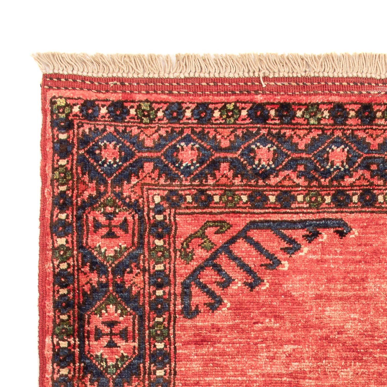 Afghan Teppich - 120 x 85 cm - hellrot