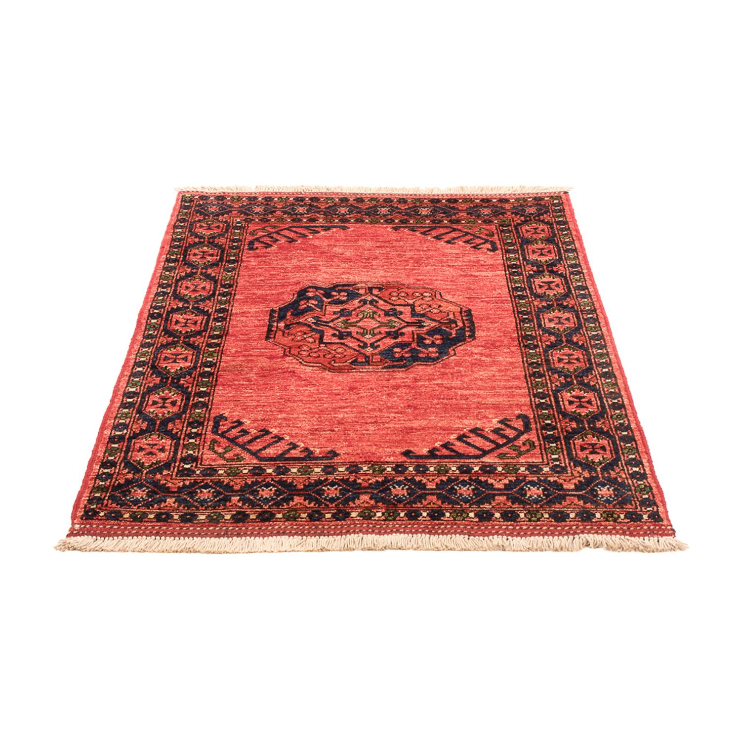 Afghan Teppich - 120 x 85 cm - hellrot