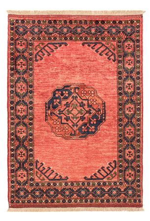 Afghansk teppe - 120 x 85 cm - lys rød