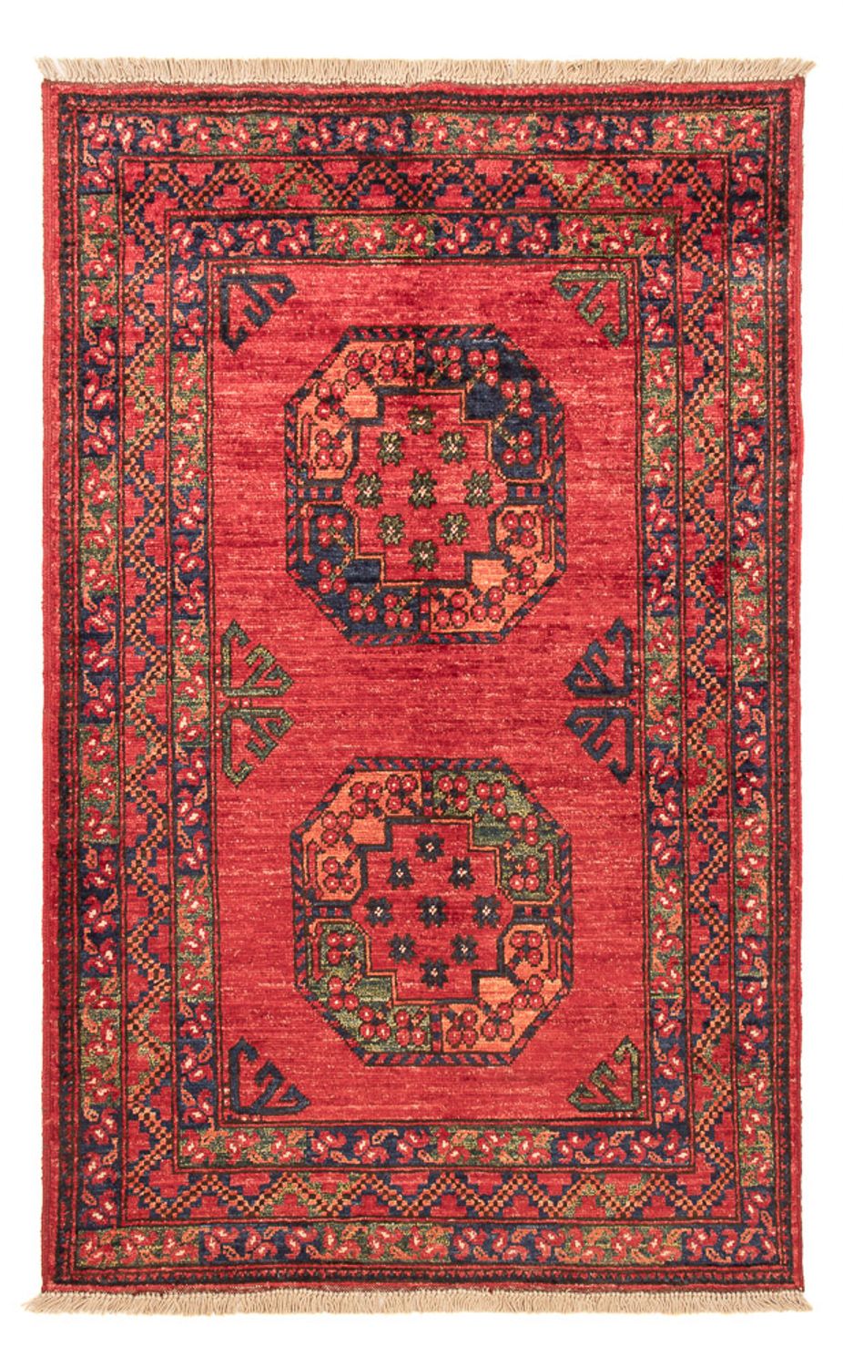 Afghaans tapijt - 138 x 86 cm - rood