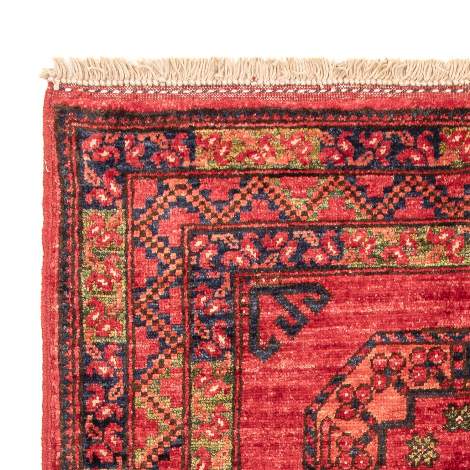 Afghan Teppich - 127 x 85 cm - rot