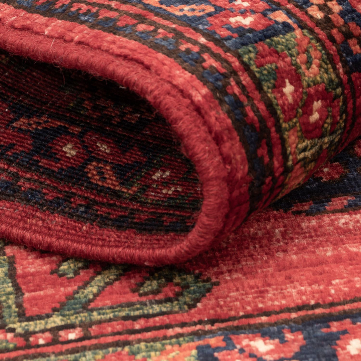 Afghan Teppich - 127 x 85 cm - rot