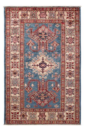 Tapete Ziegler - Kazak - Real - 124 x 83 cm - azul