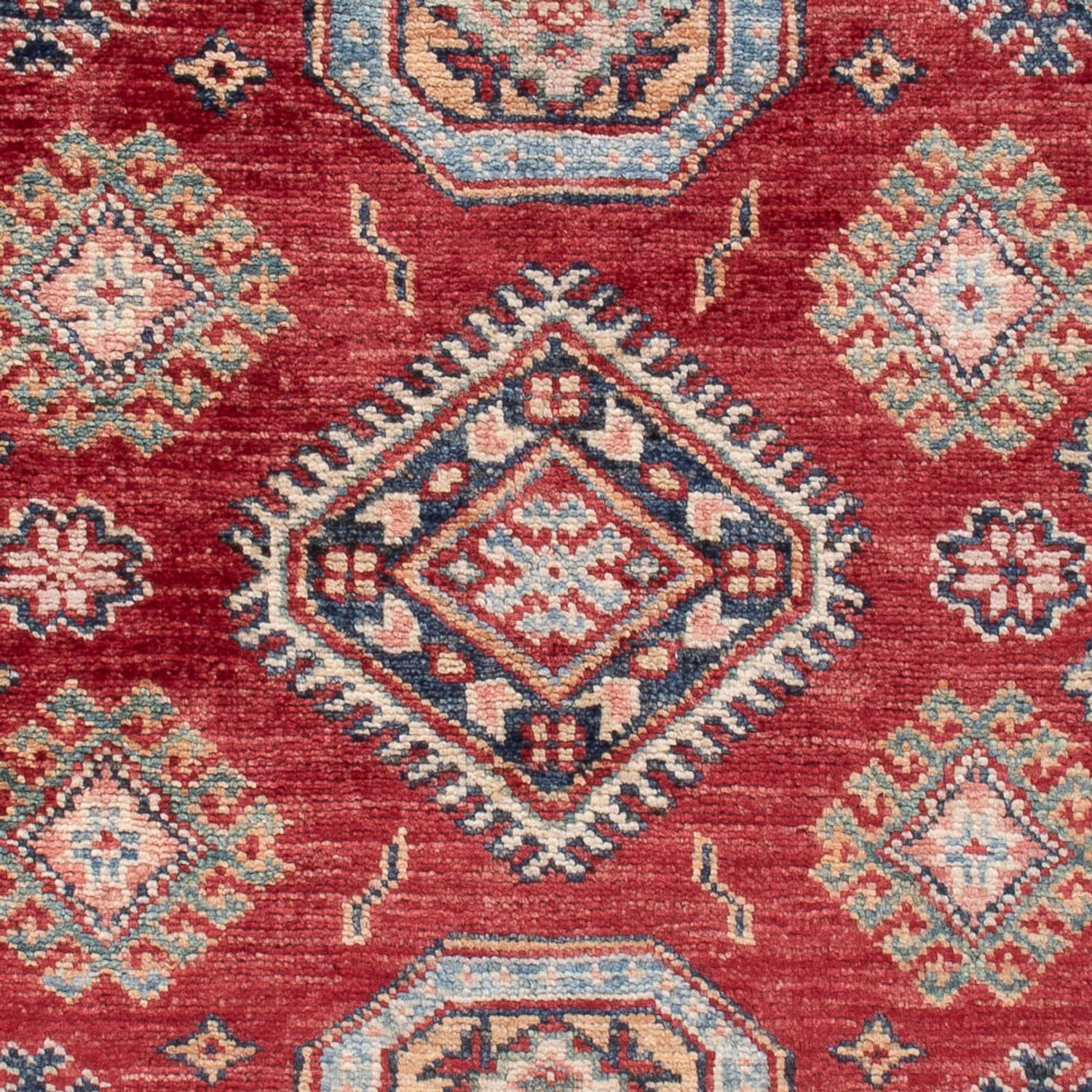 Tapete Ziegler - Kazak - Real - 124 x 77 cm - vermelho