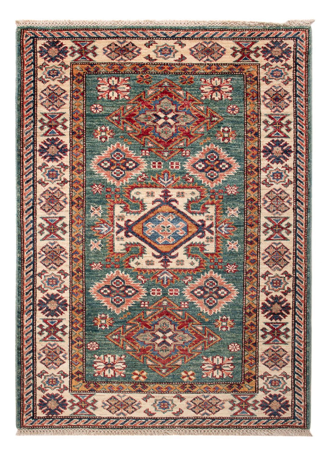 Ziegler Tapijt - Kazak - Koninklijke - 114 x 84 cm - groen