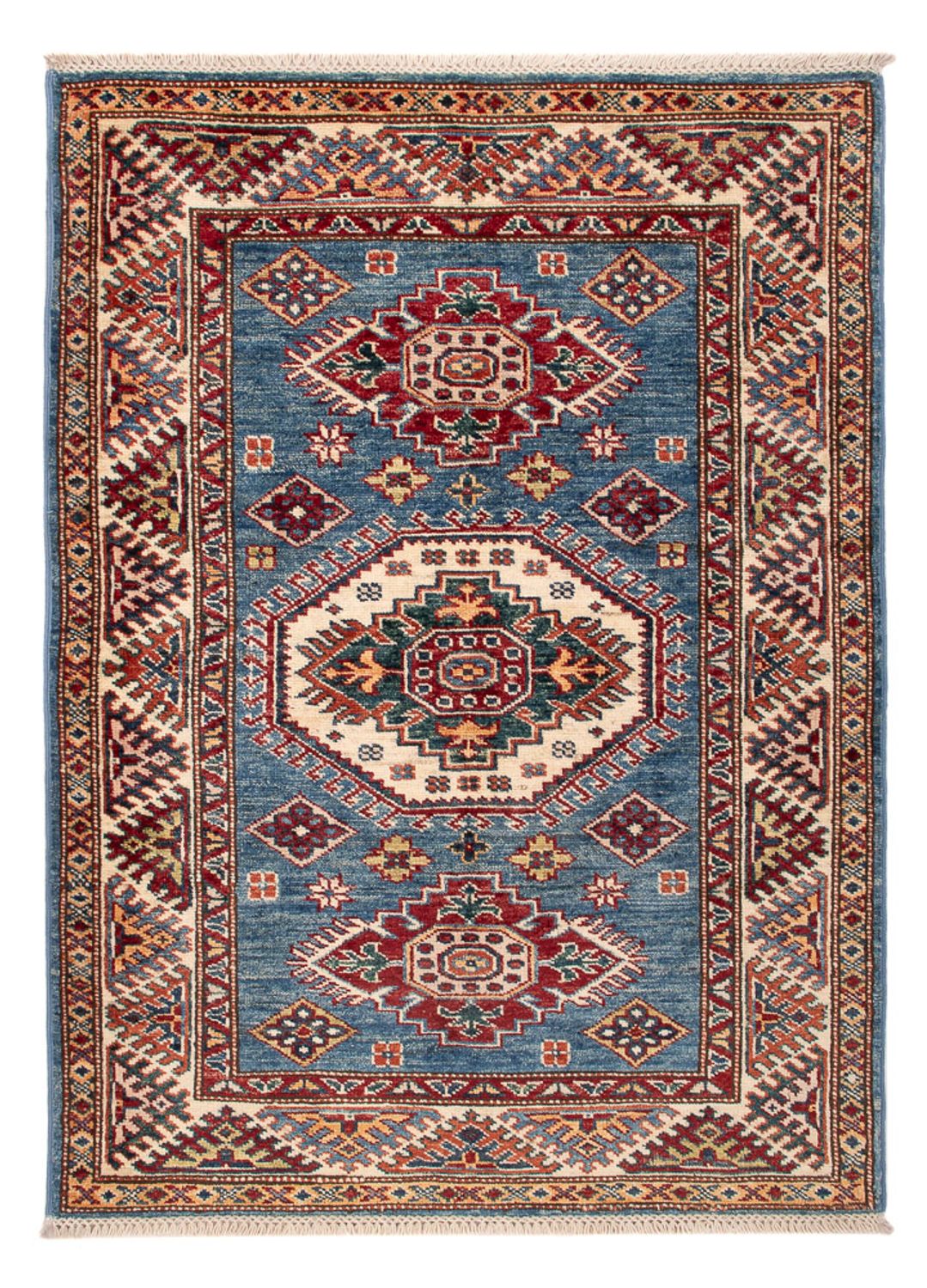 Ziegler Tapijt - Kazak - Koninklijke - 124 x 89 cm - blauw