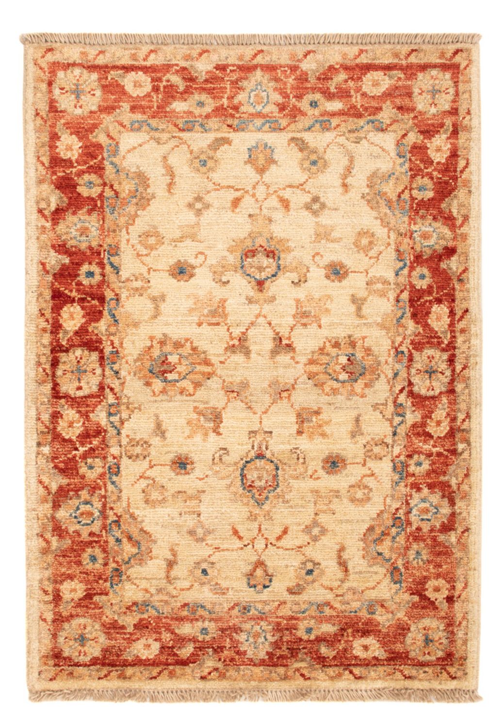 Ziegler Teppich - 85 x 58 cm - beige