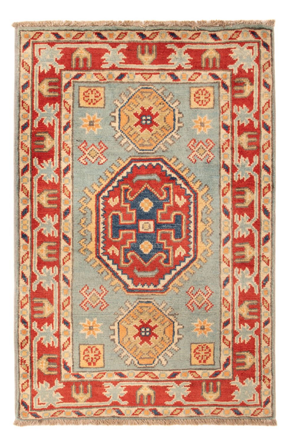 Tappeto Ziegler - Kazak - 87 x 58 cm - blu chiaro