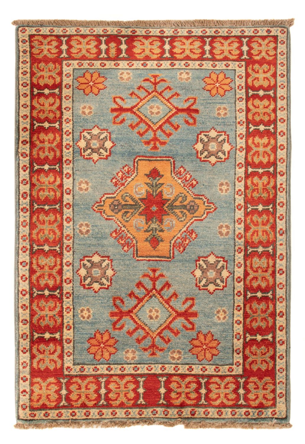 Dywan Ziegler - Kazak - 88 x 59 cm - jasnoniebieski