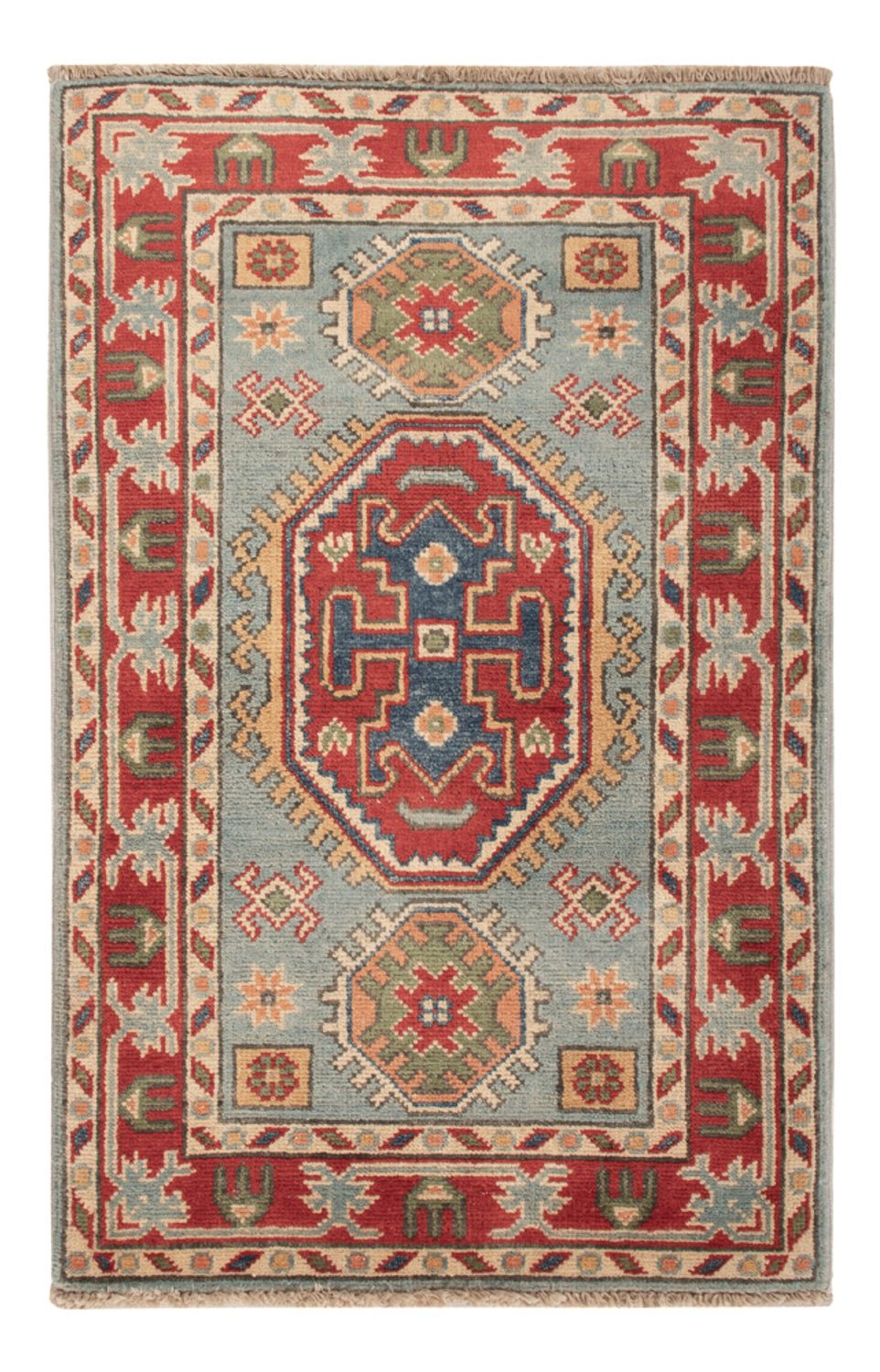 Alfombra Ziegler - Kazak - 94 x 58 cm - turquesa