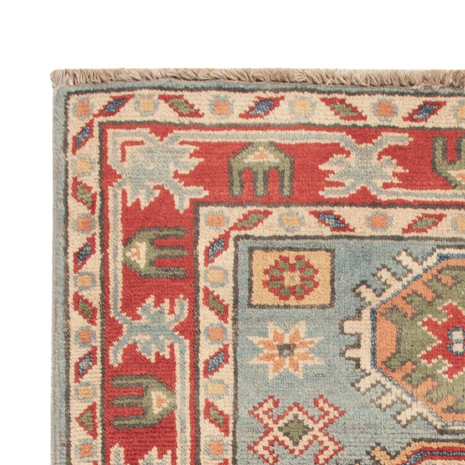 Alfombra Ziegler - Kazak - 94 x 58 cm - turquesa