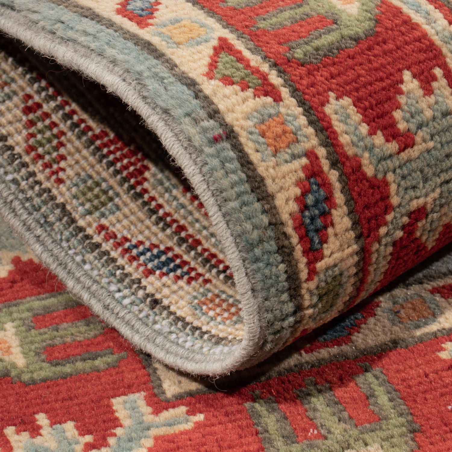 Alfombra Ziegler - Kazak - 94 x 58 cm - turquesa