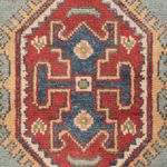 Alfombra Ziegler - Kazak - 94 x 58 cm - turquesa