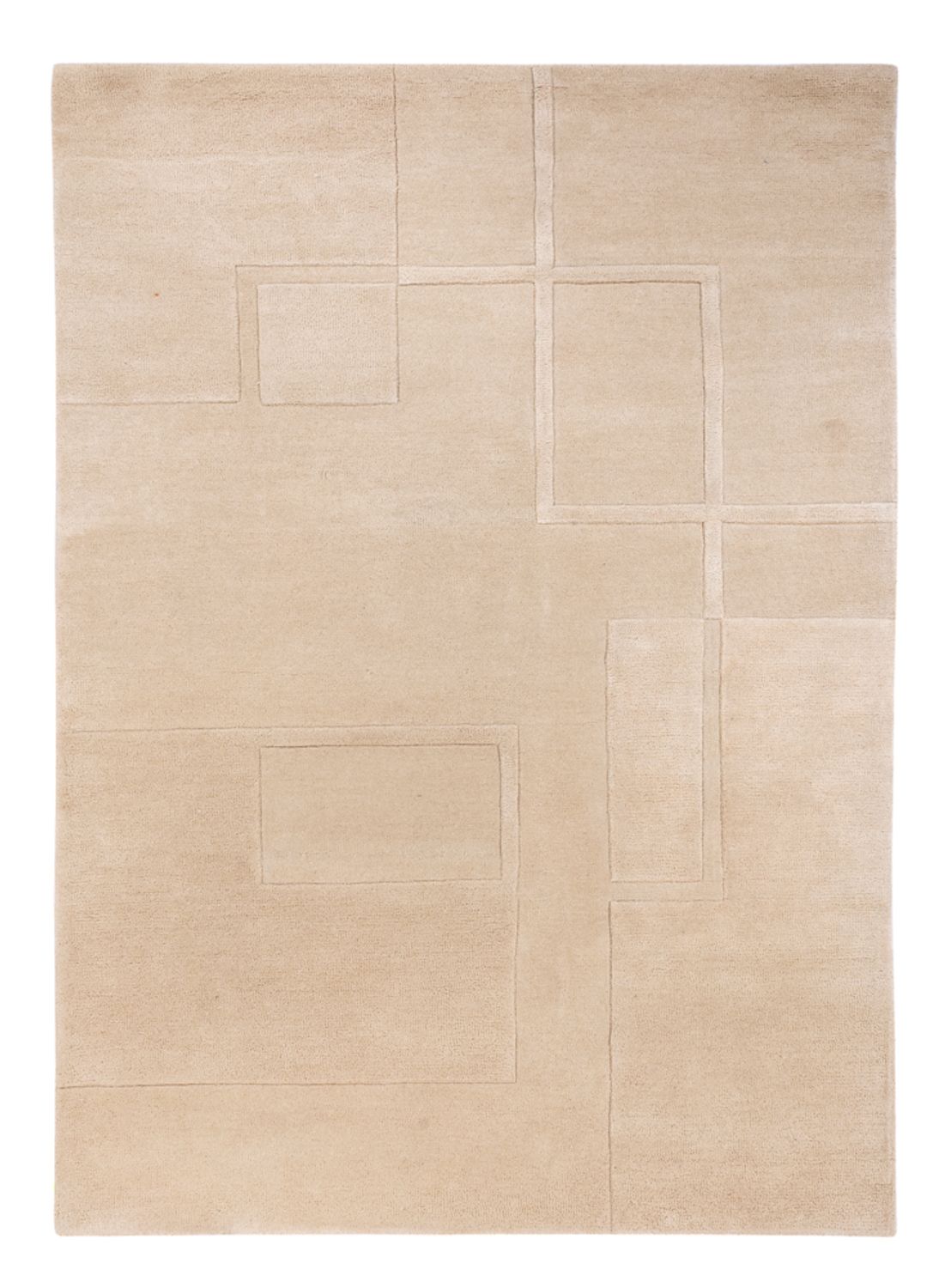 Alfombra de lana - 200 x 140 cm - beige