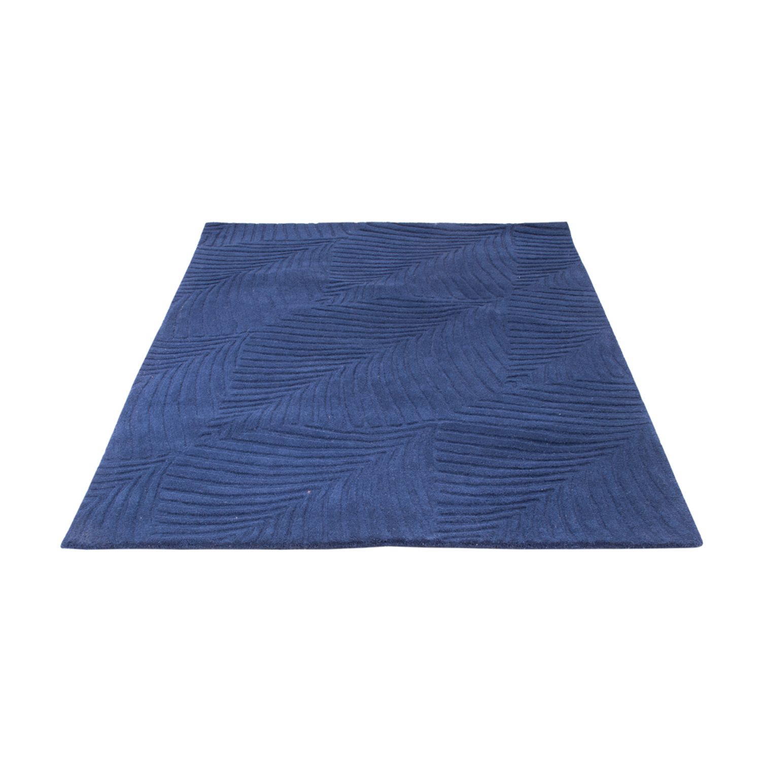 Alfombra de lana - 200 x 140 cm - azul