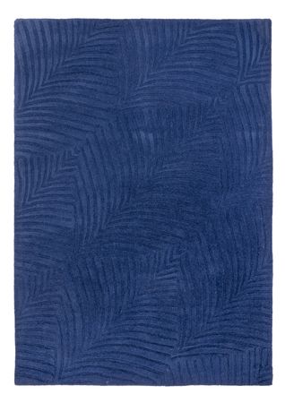 Wollteppich - 200 x 140 cm - blau