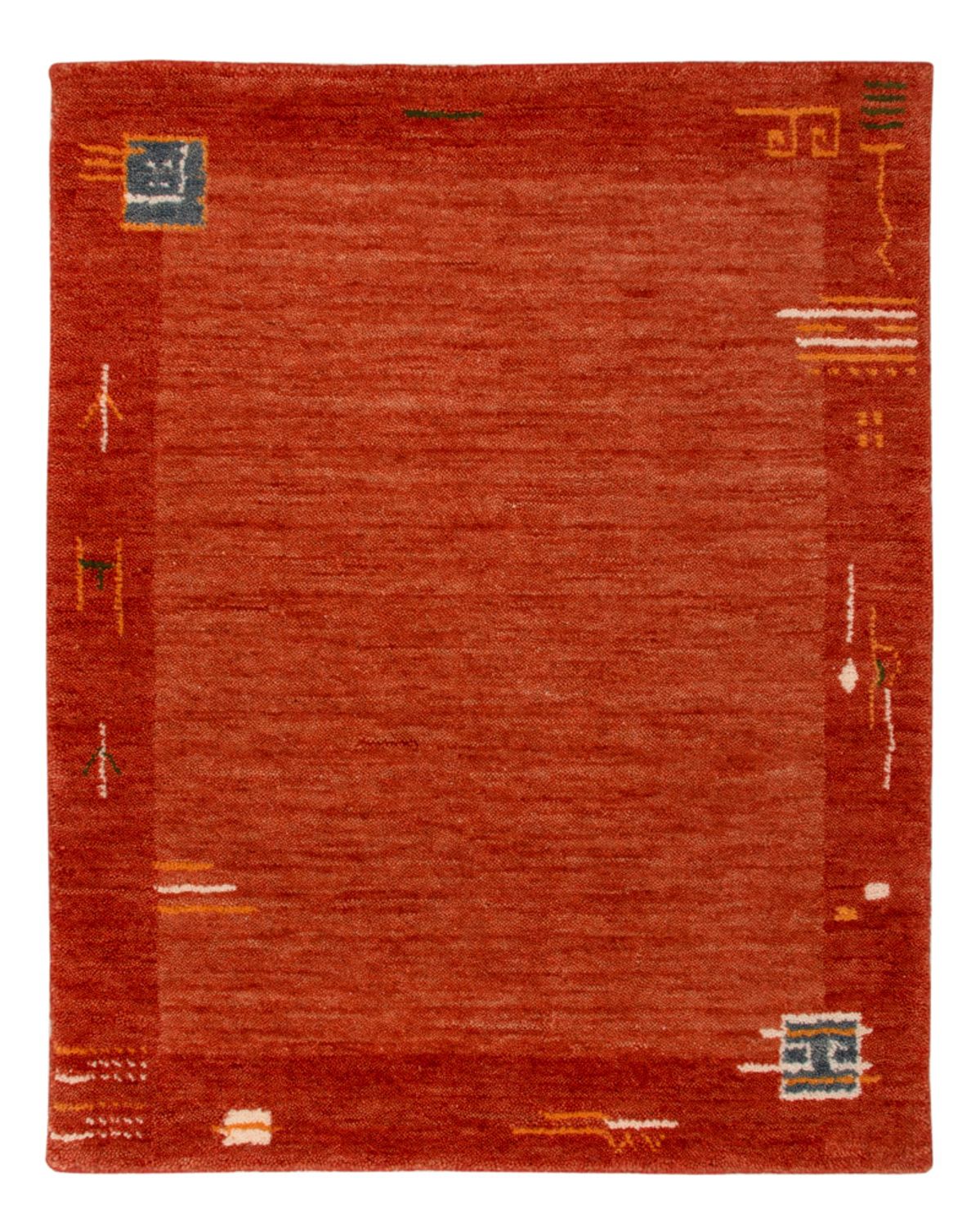 Tapete Gabbeh - Softy - 90 x 60 cm - vermelho