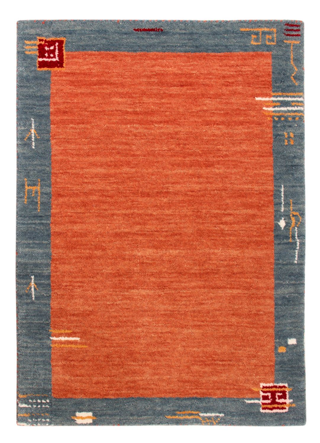 Tapete Gabbeh - Softy - 90 x 60 cm - vermelho