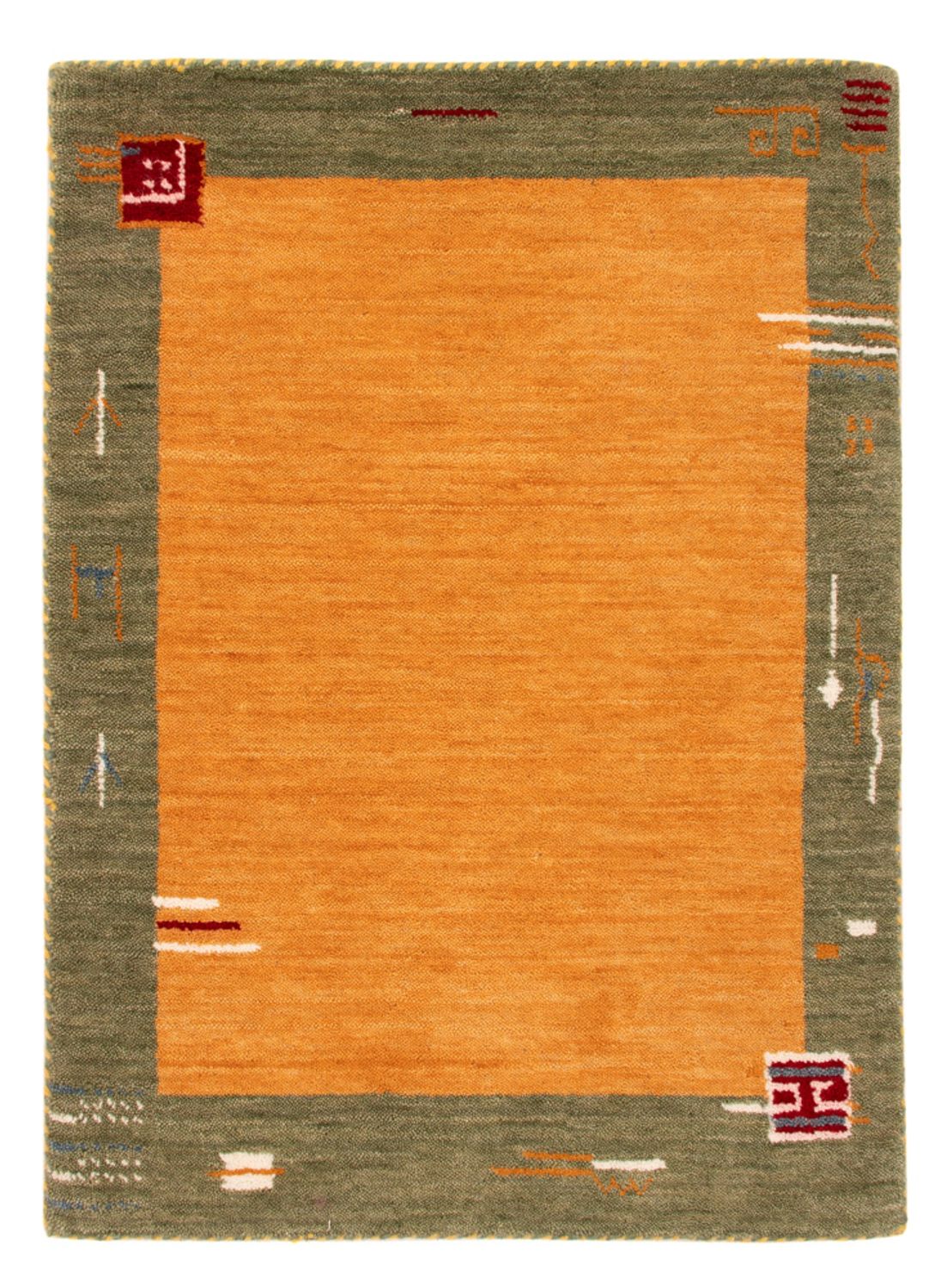 Tapete Gabbeh - Softy - 90 x 60 cm - laranja