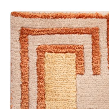 Designer Rug square  - 30 x 30 cm - green