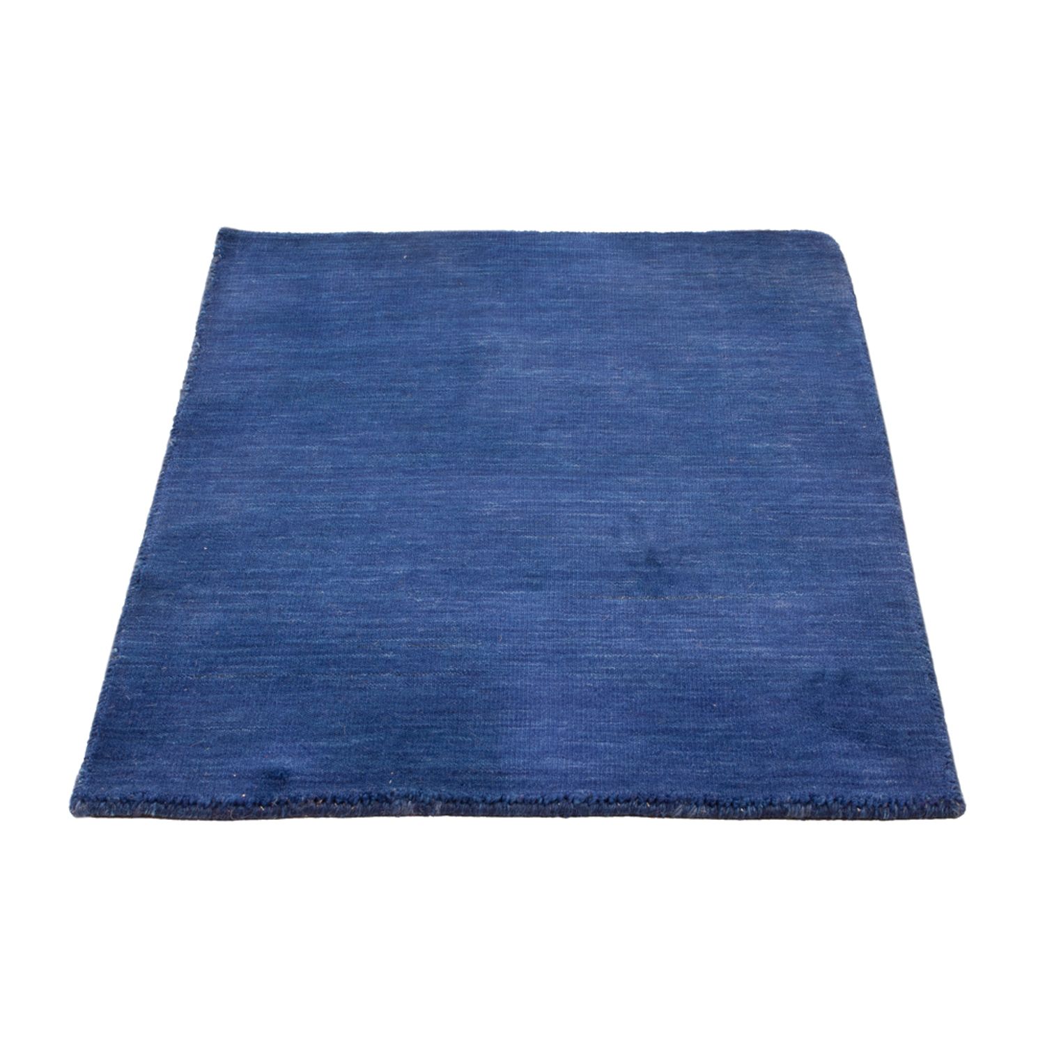 Wollen tapijt - 90 x 60 cm - blauw