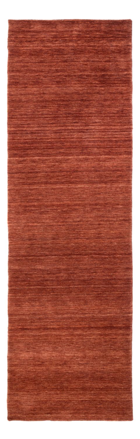 Corredor Tapete Gabbeh - Loribaft Softy - 300 x 80 cm - castanho