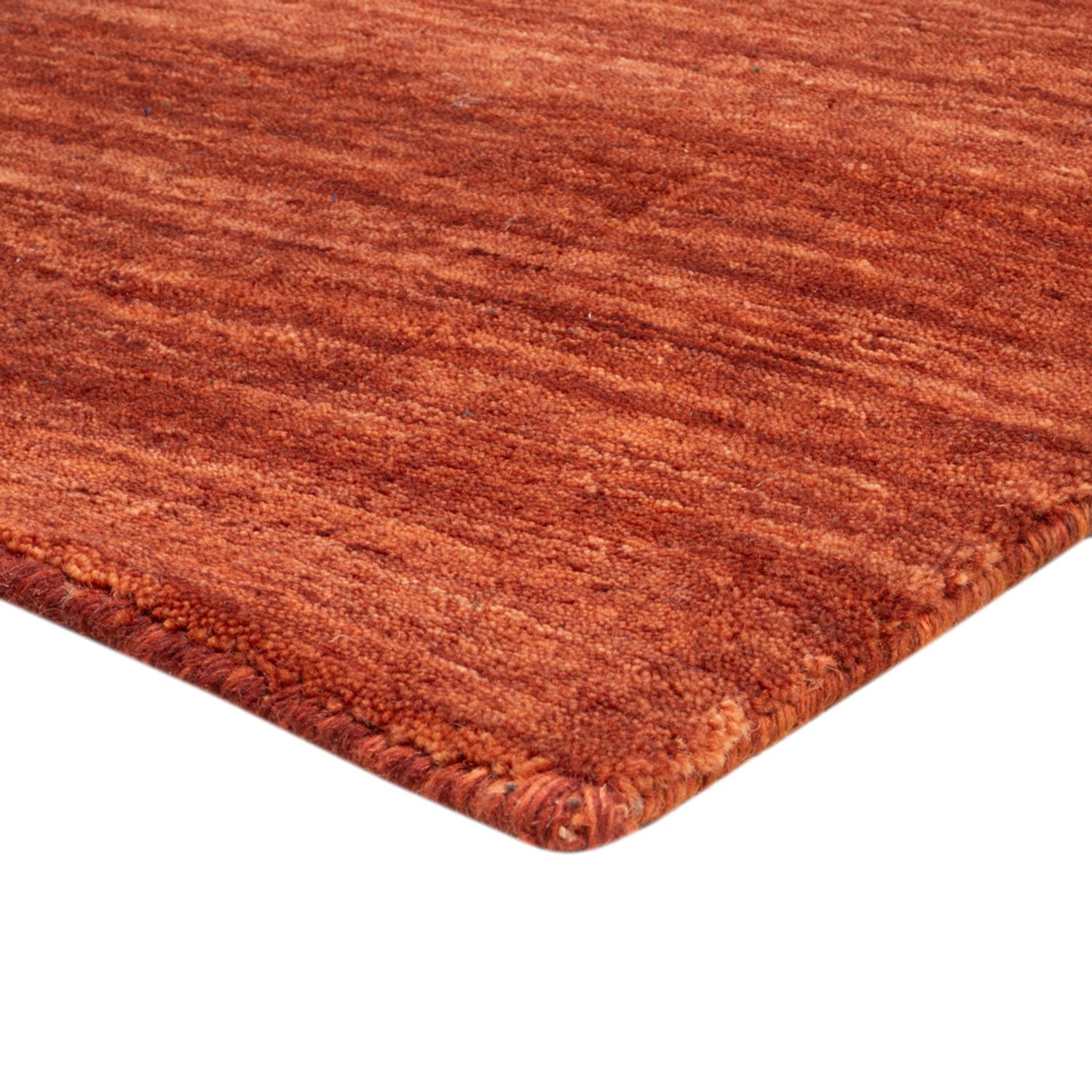 Corredor Tapete Gabbeh - Loribaft Softy - 300 x 80 cm - castanho